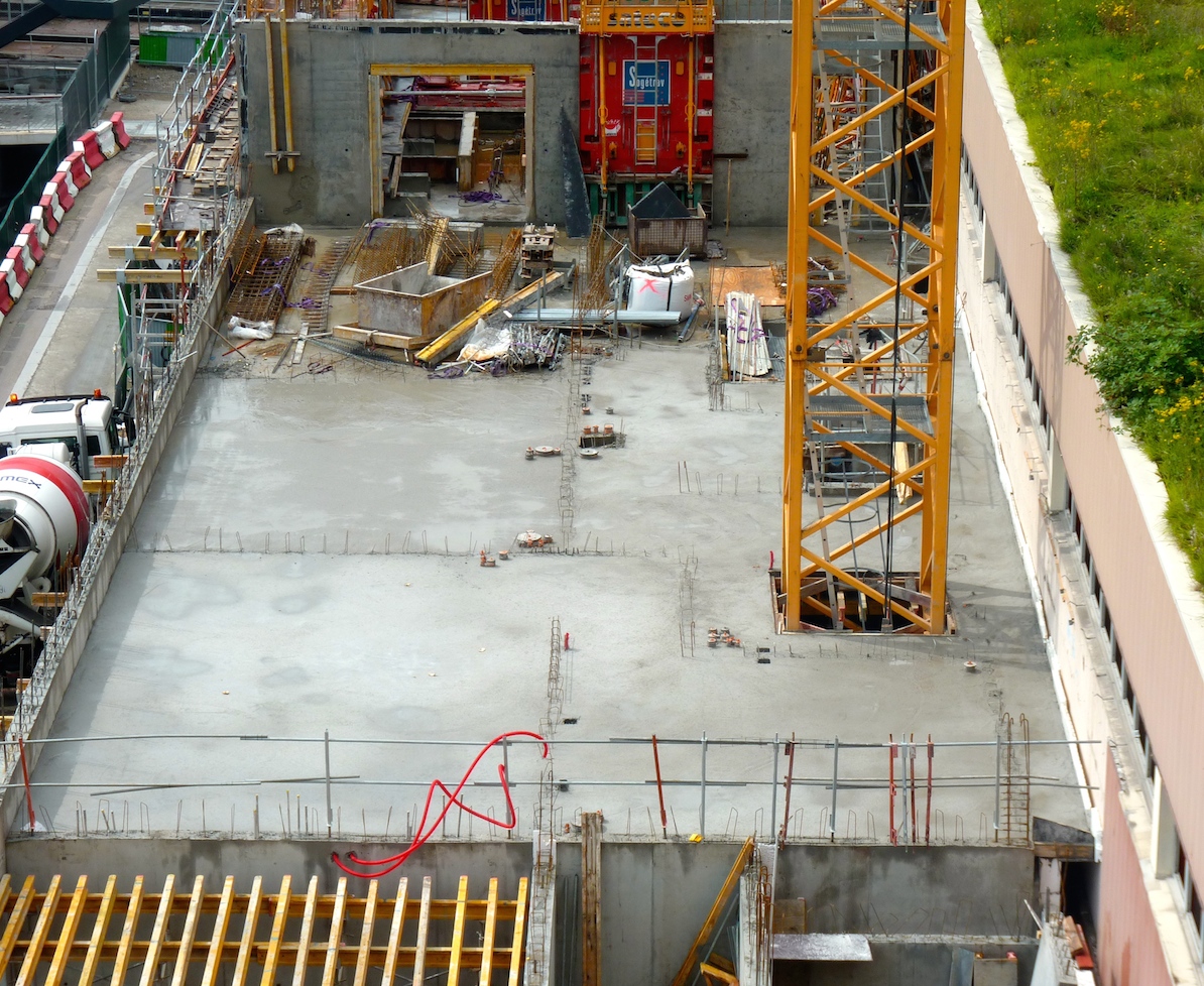 Dalle du 2° étage, Bâtiment B